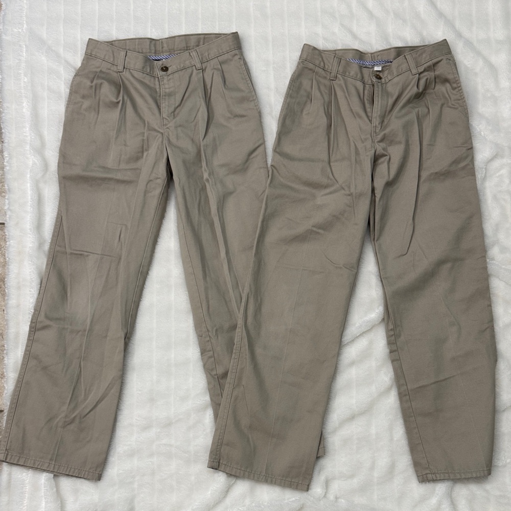 Set of 2 Chaps Kids Khaki dress pants